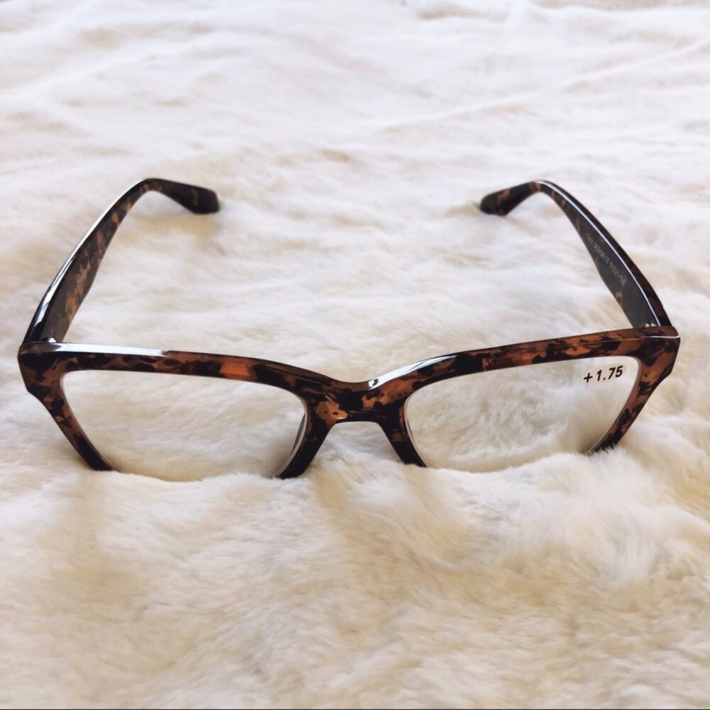 Brooke Brown Half Rim Rectangle Reader Glasses - Picture 7 of 11